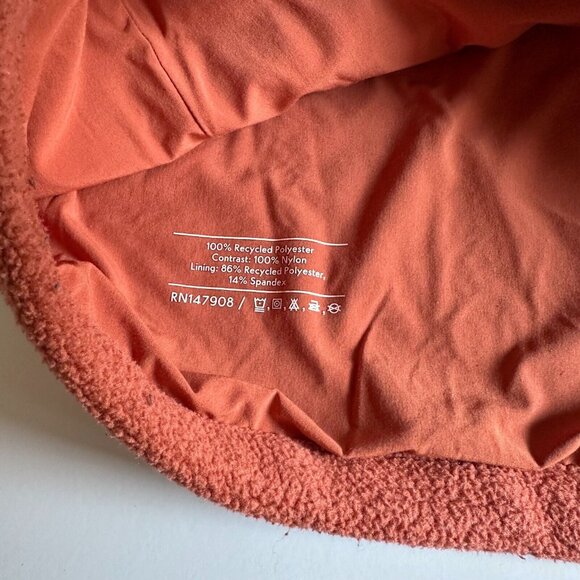 OUTDOOR VOICES Primo Fleece 1/2 Zip Pullover Jacket in Orange - Men's Large - Picture 5 of 6